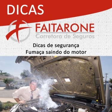 Fumaça saindo do motor